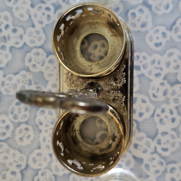 Vintage Oil and Vinegar Set with Caddy - Picture 12 of 17